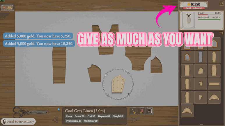 Dressmaker — Pin Money (Gold & Free Shopping) (screenshot 2)
